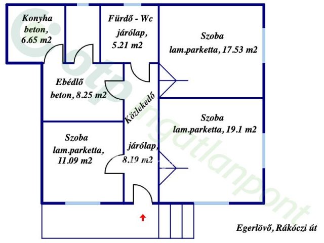 Eladó családi ház, Egerlövőn 22 M Ft, 3 szobás