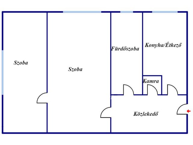 Eladó téglalakás, Miskolcon 18.5 M Ft, 2 szobás