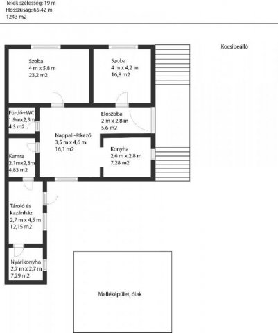 Eladó családi ház, Gyulán 20.9 M Ft, 3 szobás