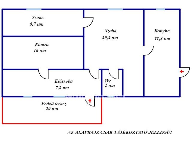 Eladó családi ház, Tiszasason 13.5 M Ft, 2 szobás