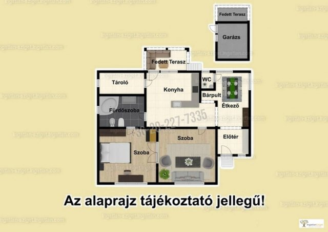 Eladó családi ház, Ráckevén, Bem utcában 52.5 M Ft, 2 szobás