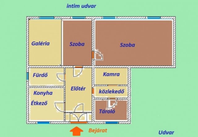 Eladó téglalakás, Budapesten, V. kerületben 86.9 M Ft, 2 szobás