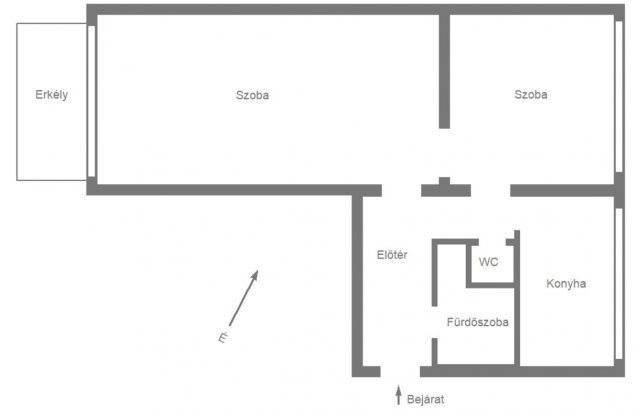 Eladó téglalakás, Szombathelyen 35.99 M Ft, 2 szobás