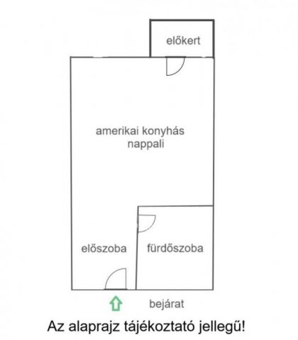 Eladó téglalakás, Budapesten, IX. kerületben 45 M Ft, 1 szobás