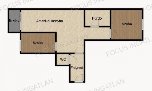 Kiadó téglalakás, albérlet, Kecskeméten 275 E Ft / hó