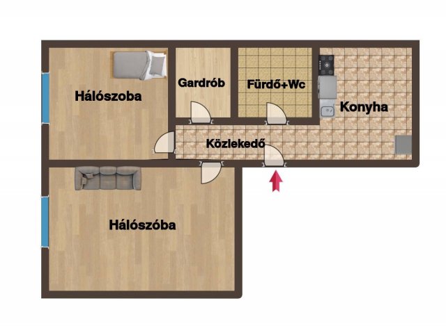 Kiadó panellakás, albérlet, Budapesten, XV. kerületben, 2 szobás