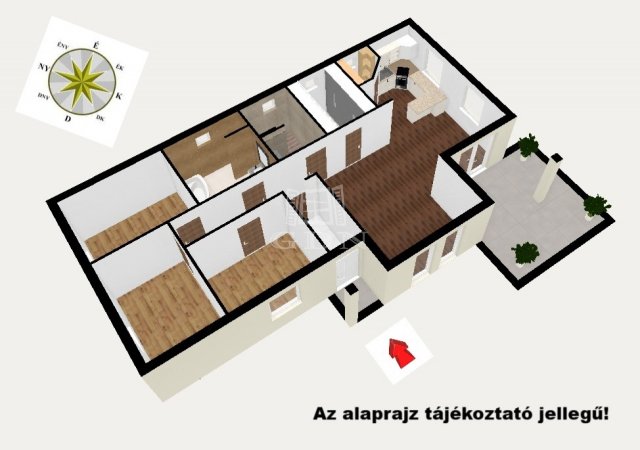 Eladó családi ház, Kakucson 104.9 M Ft, 4 szobás