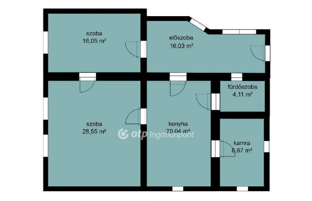 Eladó téglalakás, Kunszentmártonban 9.5 M Ft, 2 szobás