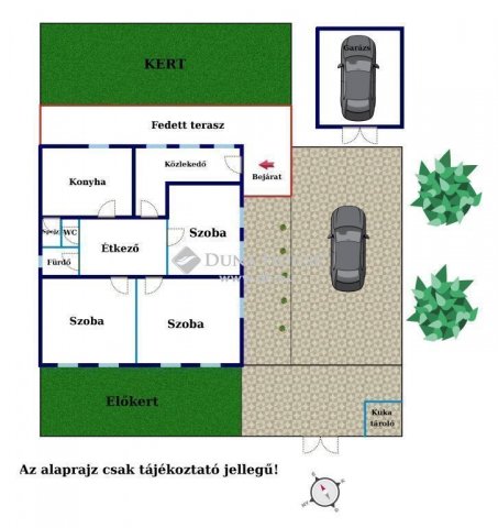Eladó családi ház, Monoron 89.9 M Ft, 3 szobás