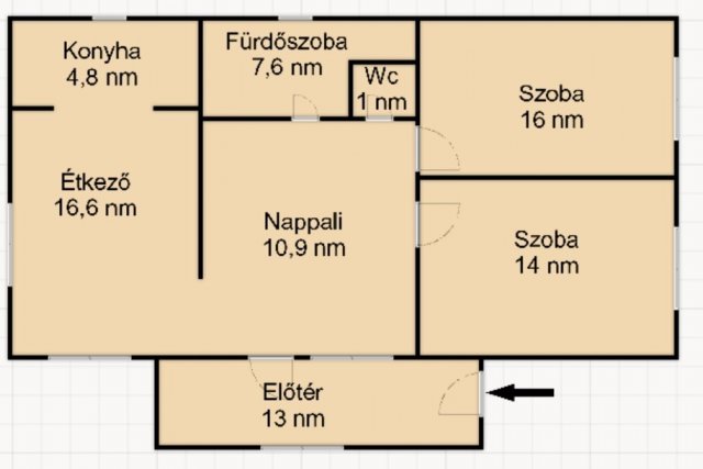 Eladó családi ház, Szabolcsveresmarton 18.9 M Ft, 2 szobás