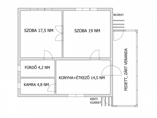 Eladó családi ház, Budapesten, XVII. kerületben 65 M Ft