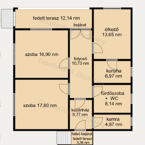 Eladó családi ház, Jászkisérén 11.9 M Ft, 2 szobás