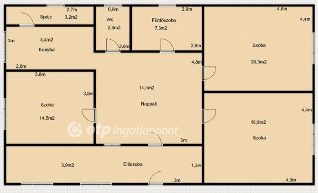 Eladó családi ház, Ebesen, Vadas utcában 38.9 M Ft, 3 szobás