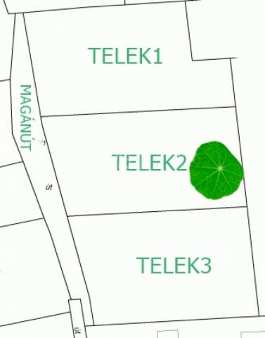 Eladó telek, Cserszegtomajon, Gesztenyés utcában 60 M Ft