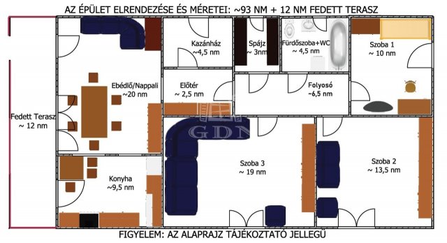 Eladó családi ház, Debrecenben 81.9 M Ft, 3 szobás