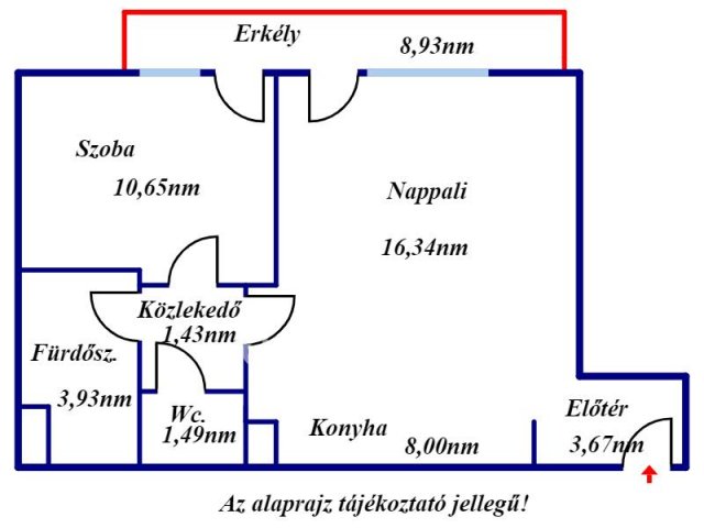 Eladó téglalakás, Kecskeméten 46.9 M Ft, 1+1 szobás