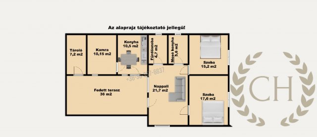 Eladó családi ház, Tömörkényen 18.9 M Ft, 3 szobás