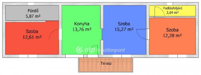 Eladó családi ház, Mátraterenyén 6.9 M Ft, 3 szobás