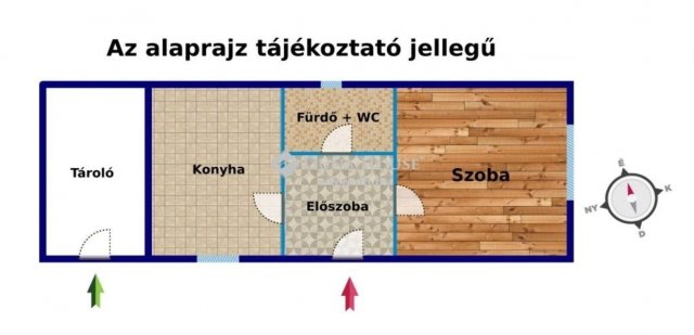 Eladó családi ház, Kálozon 17 M Ft, 1 szobás