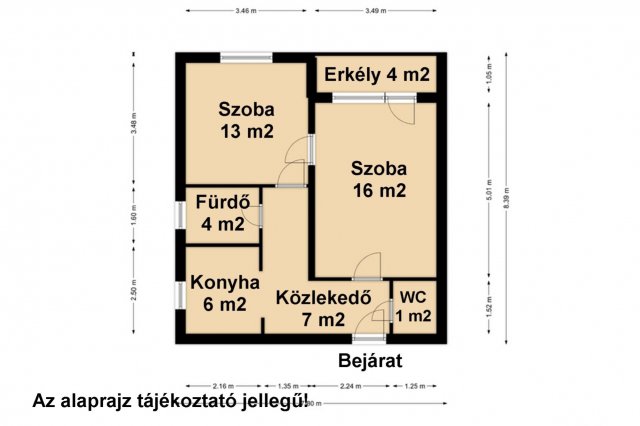 Eladó téglalakás, Békéscsabán 32.9 M Ft, 2 szobás