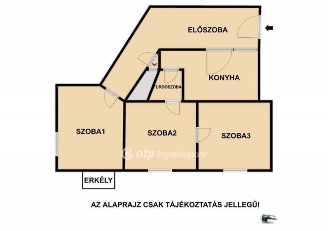 Eladó téglalakás, Budapesten, VIII. kerületben 73.99 M Ft