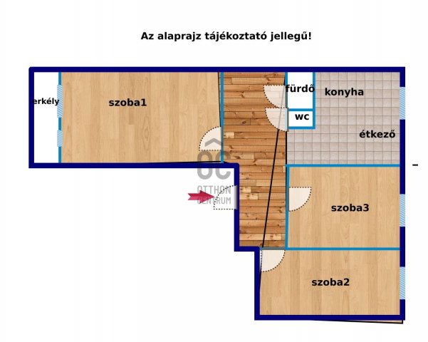 Eladó téglalakás, Tatabányán 48.9 M Ft, 3 szobás