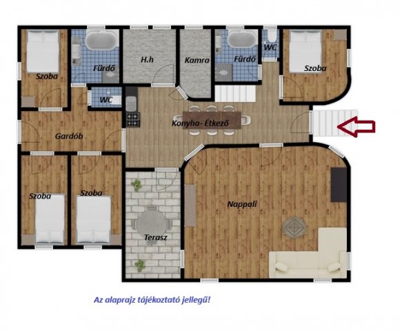 Eladó családi ház, Gönyűn 119.2 M Ft, 5 szobás