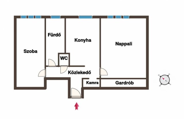 Eladó téglalakás, Budapesten, X. kerületben 55 M Ft, 2 szobás