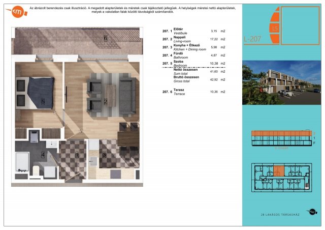 Eladó téglalakás, Balatonlelleén 54.99 M Ft, 2 szobás