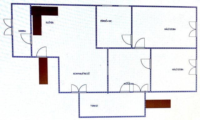 Eladó családi ház, Komáromban 47.5 M Ft, 2 szobás