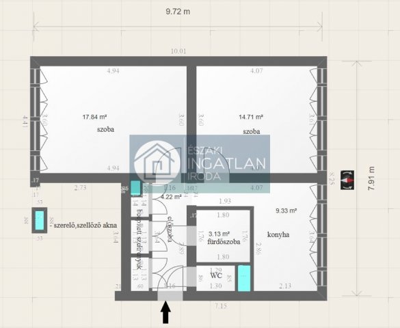 Eladó panellakás, Putnokon 11.9 M Ft, 2 szobás