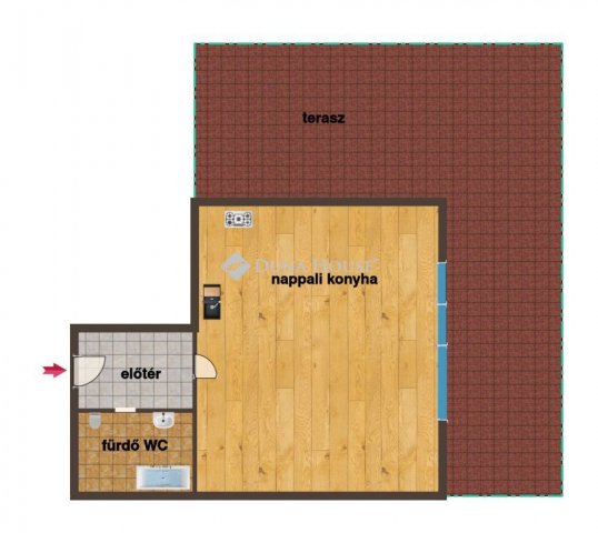 Eladó téglalakás, Budapesten, II. kerületben 74.9 M Ft, 1 szobás