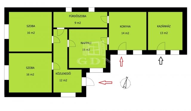 Eladó családi ház, Csokvaományban 9.5 M Ft, 2 szobás