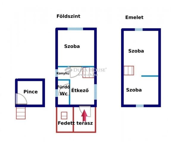 Eladó családi ház, Sülysápon 24.5 M Ft, 3 szobás