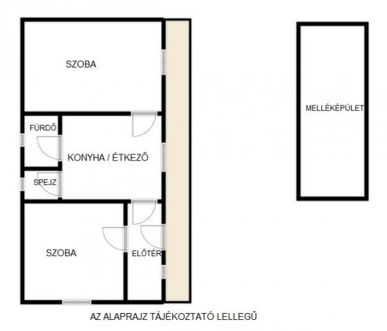 Eladó családi ház, Táborfalván 19.9 M Ft, 2 szobás