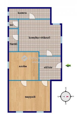 Eladó családi ház, Katafán 59.9 M Ft, 2 szobás