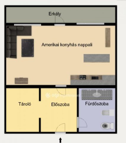 Eladó téglalakás, Budapesten, II. kerületben 61.9 M Ft, 1 szobás