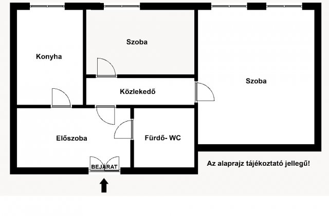 Eladó téglalakás, Szolnokon 19.8 M Ft, 2 szobás