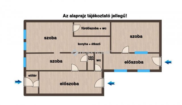 Eladó téglalakás, Győrött 44.5 M Ft, 3 szobás