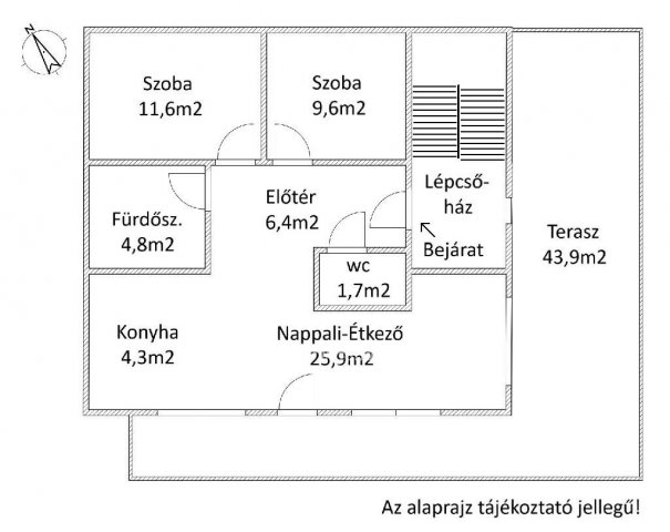 Eladó téglalakás, Kecskeméten 89 M Ft, 2 szobás