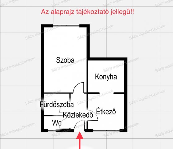 Eladó téglalakás, Bácsalmáson 8.79 M Ft, 1 szobás