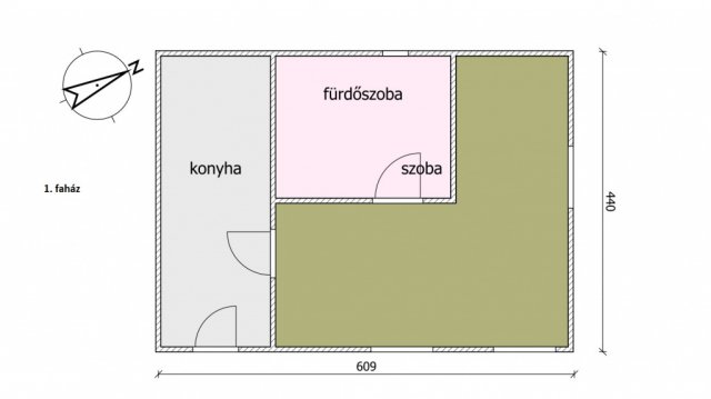 Eladó üzlethelyiség, Dömsödön 39.9 M Ft, 2 szobás