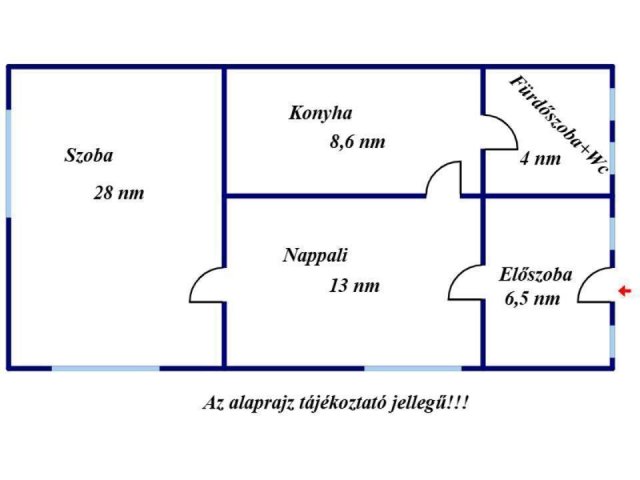 Eladó családi ház, Kisújszálláson 8.5 M Ft, 1 szobás