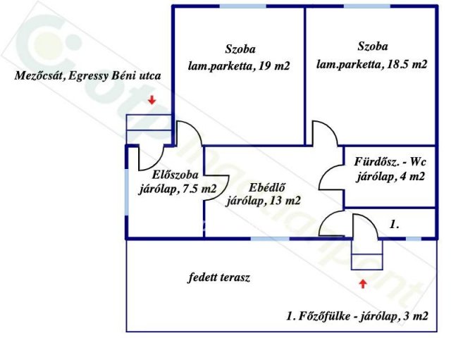 Eladó családi ház, Mezőcsáton, Egressy Béni utcában 14 M Ft