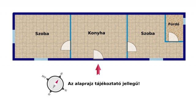 Eladó családi ház, Kisbárapátin 6.499 M Ft, 2 szobás