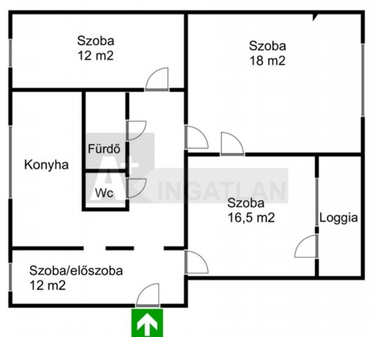Eladó panellakás, Szegeden 59.9 M Ft, 4 szobás