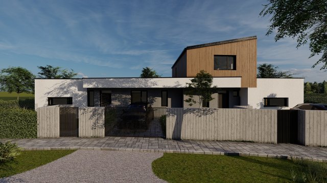 Eladó ikerház, Mosonmagyaróváron 71.2 M Ft, 4 szobás