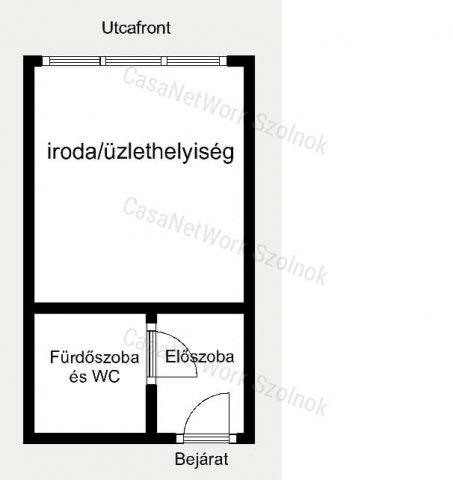 Kiadó üzlethelyiség, Szolnokon 56 E Ft / hó, 1 szobás