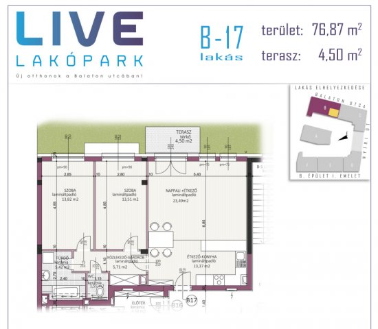 Eladó téglalakás, Kecskeméten 91 M Ft, 3 szobás