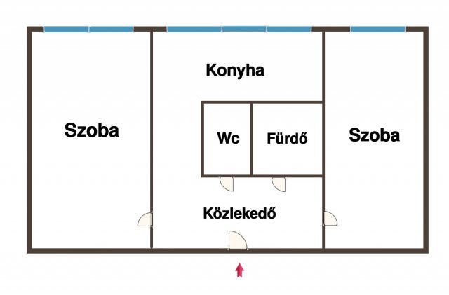 Eladó panellakás, Kecskeméten 46 M Ft, 2 szobás